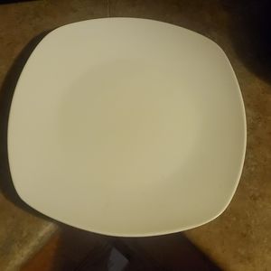 4 piece set of white plates